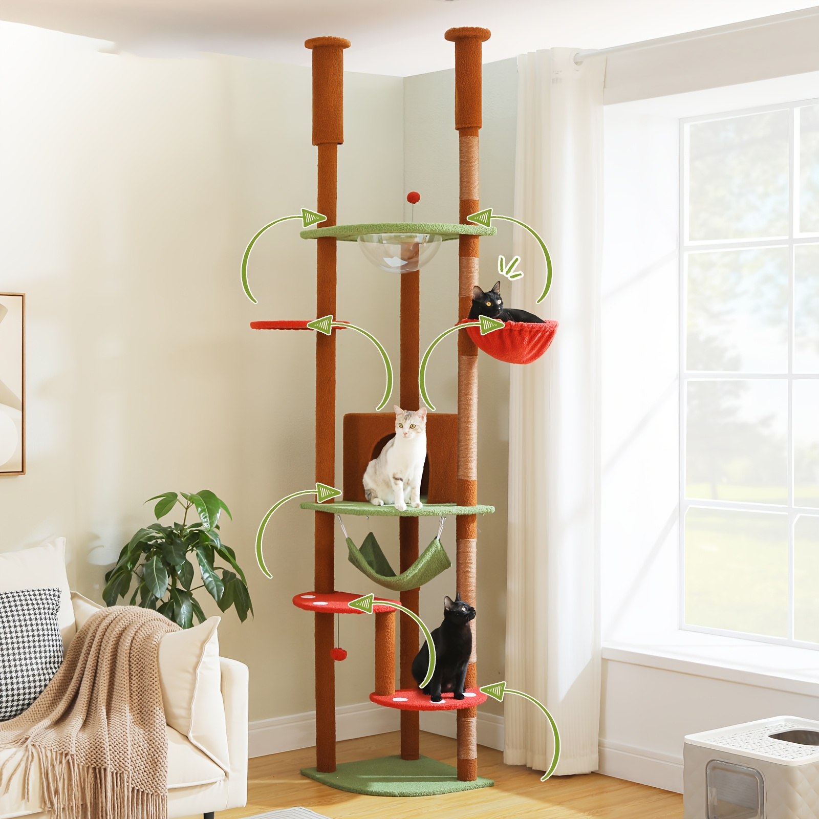 Diy Built In Cat Tree Wood Custom Made Cat Towers Custom Made Cat
