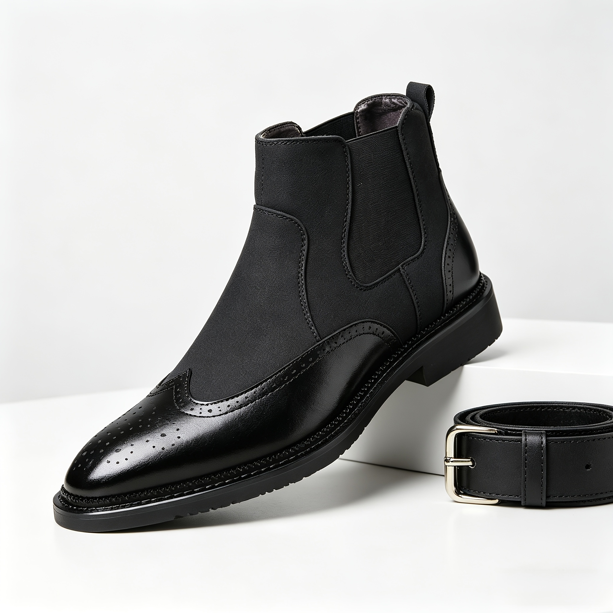 wingtip boots sold on Temu United States