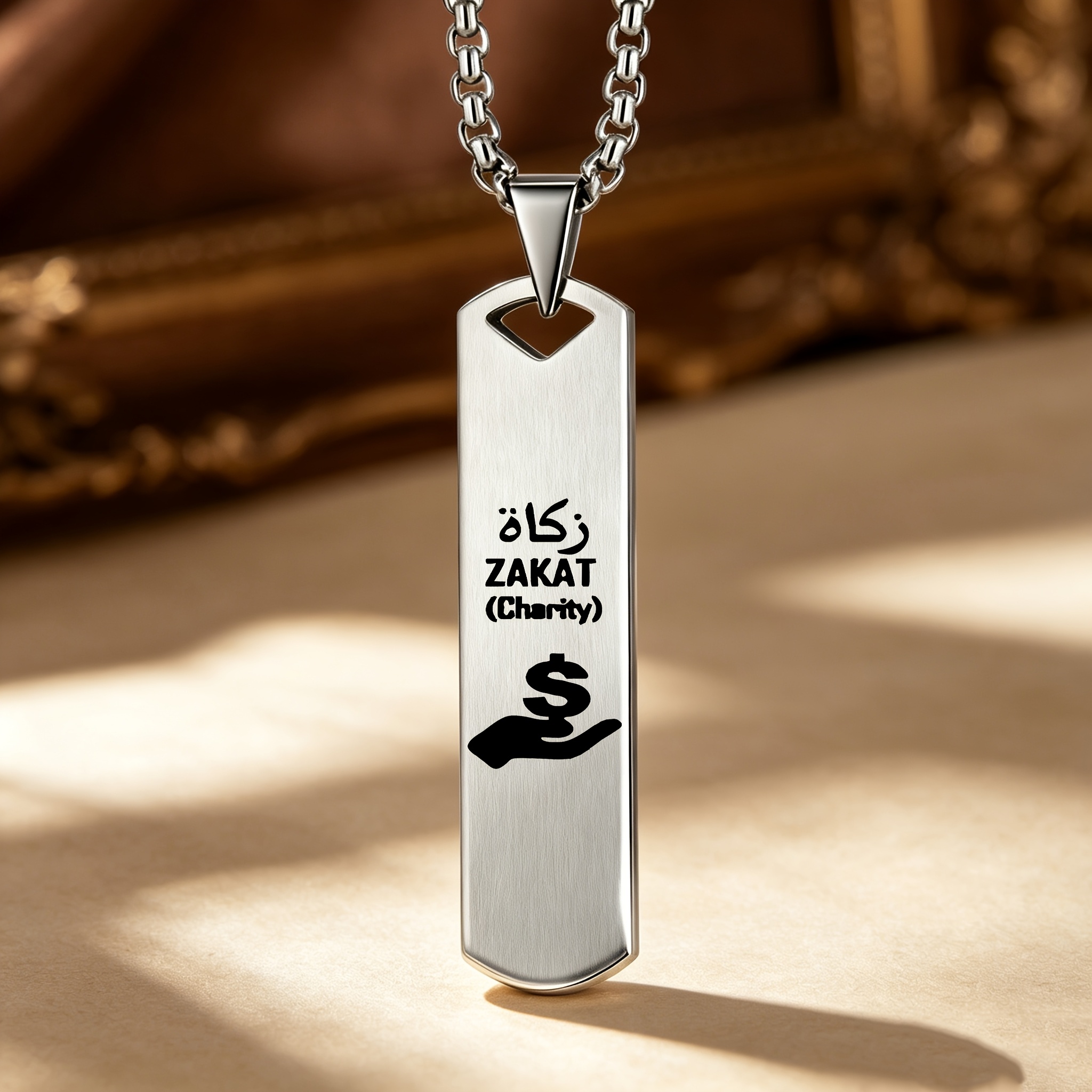 Unisex Islamic Cultural Elements Pendant Necklace