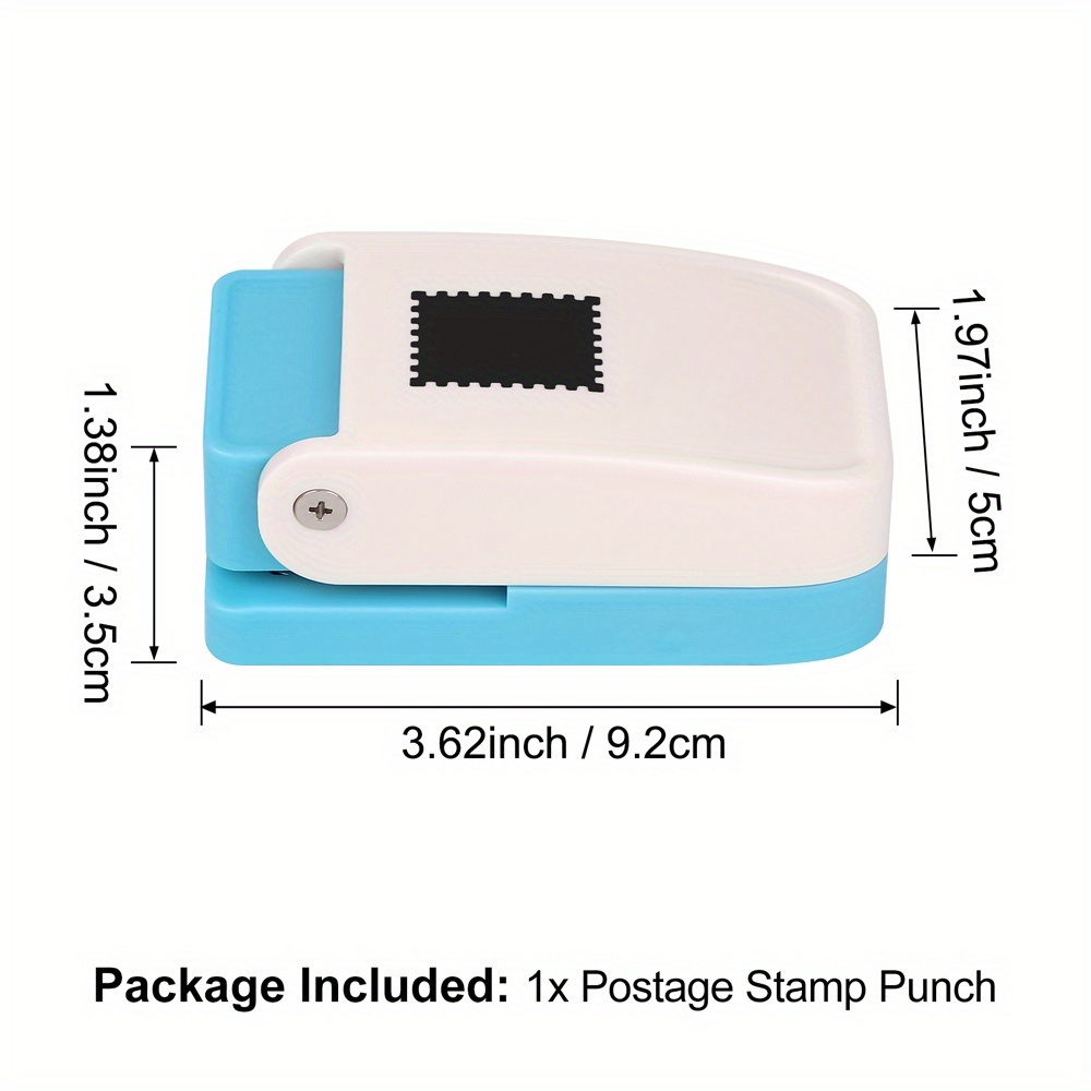 E-shop 1x0,8 Zoll Rechteckiger Briefmarken-; Hebelmechanik Bastelstanzer für Papierbasteln Scrapbooking, erstellt Papierformen, die Ihren