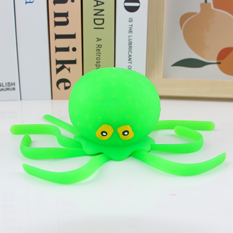 Vibrant Green Octopus Water Toy for Pool & Bathtub Fun