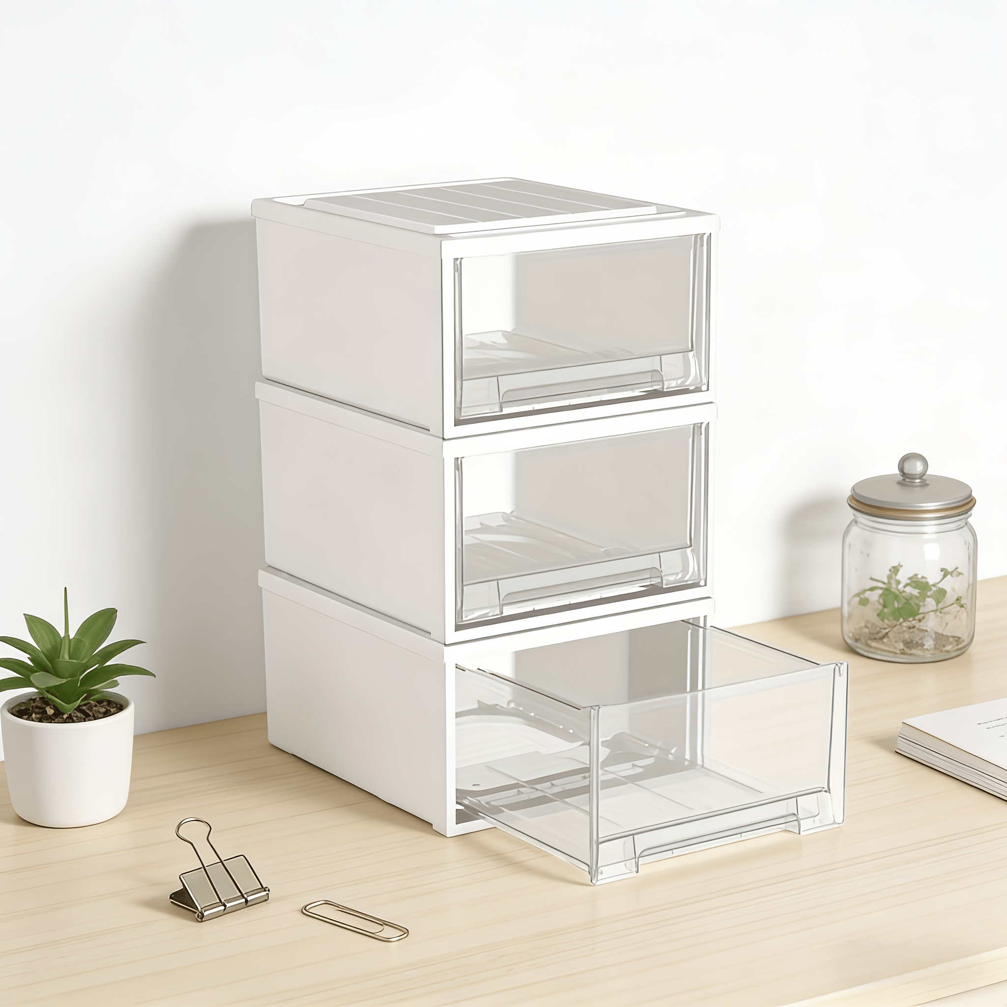 3pcs thickened plastic clothing storage boxes modern rectangular design with multi functional drawers suitable for wardrobe organization   saving under   thickened material for       classify
