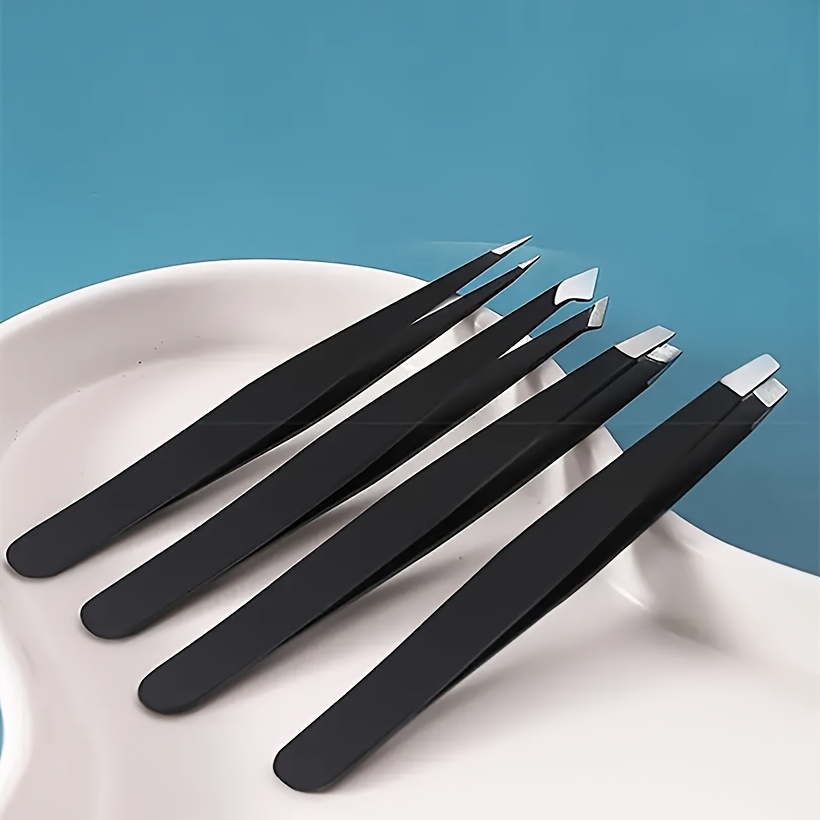 

4pcs Eyebrow Tweezers Set, Tweezers Set - High-precision Eyebrow Shaping, Ingrown Hair, , And Facial Hair Removal Tool