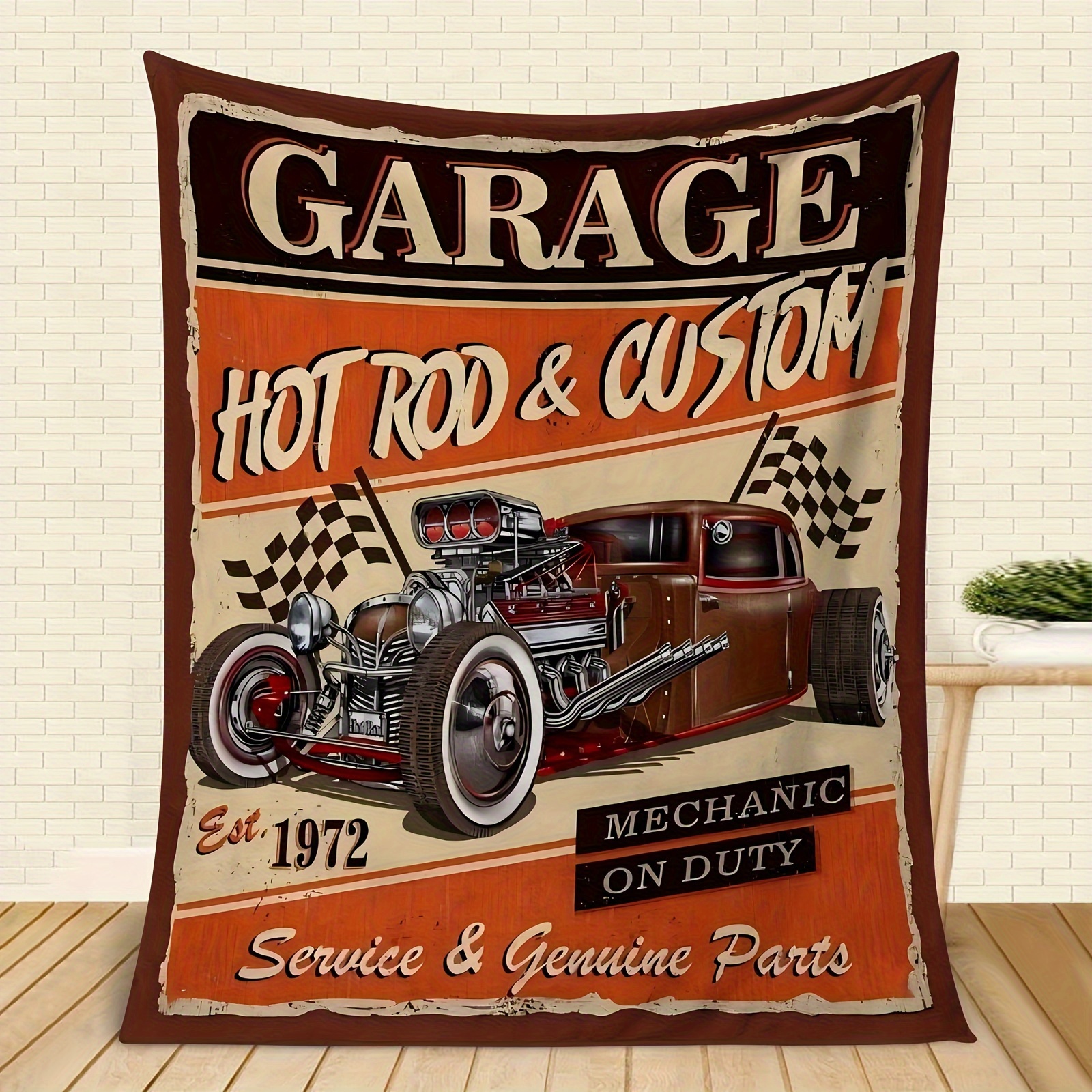 

Car Flannel Throw Blanket - , For Couch, Bed, Office, Travel | Modern Hd | Machine Washable
