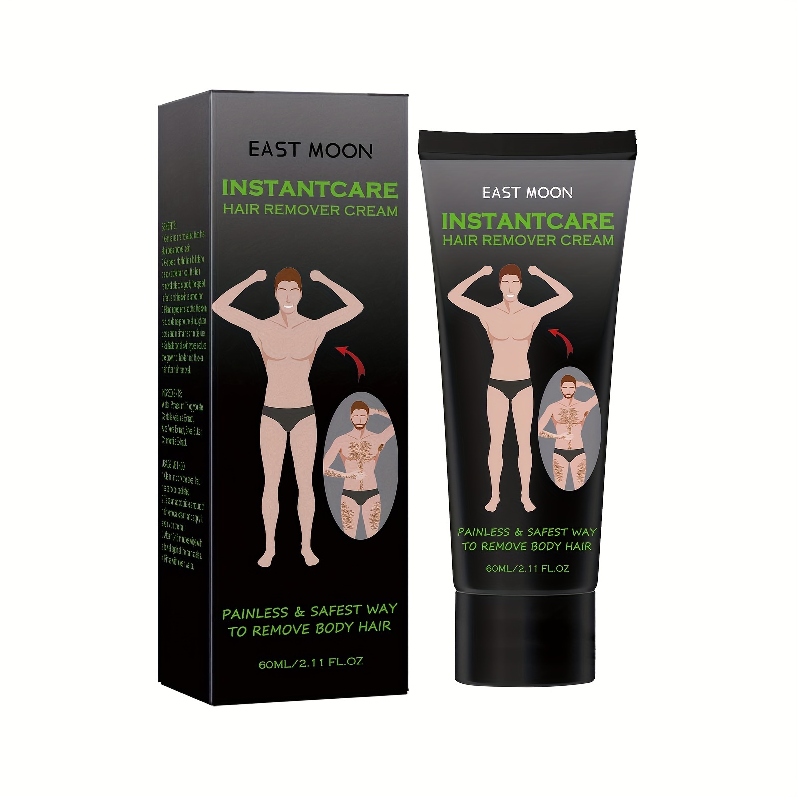 Eelhoe Mens Hair Removal Cream Body Cleansing Hurt Skin Temu