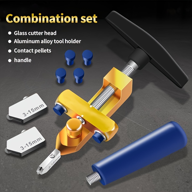 

Two-in-one Glass Tile Cutter, Tile Knife, Hand Grip Tile Cutting Knife, Portable Glass Cutting Knife, Diamond Scratching Thick Glass