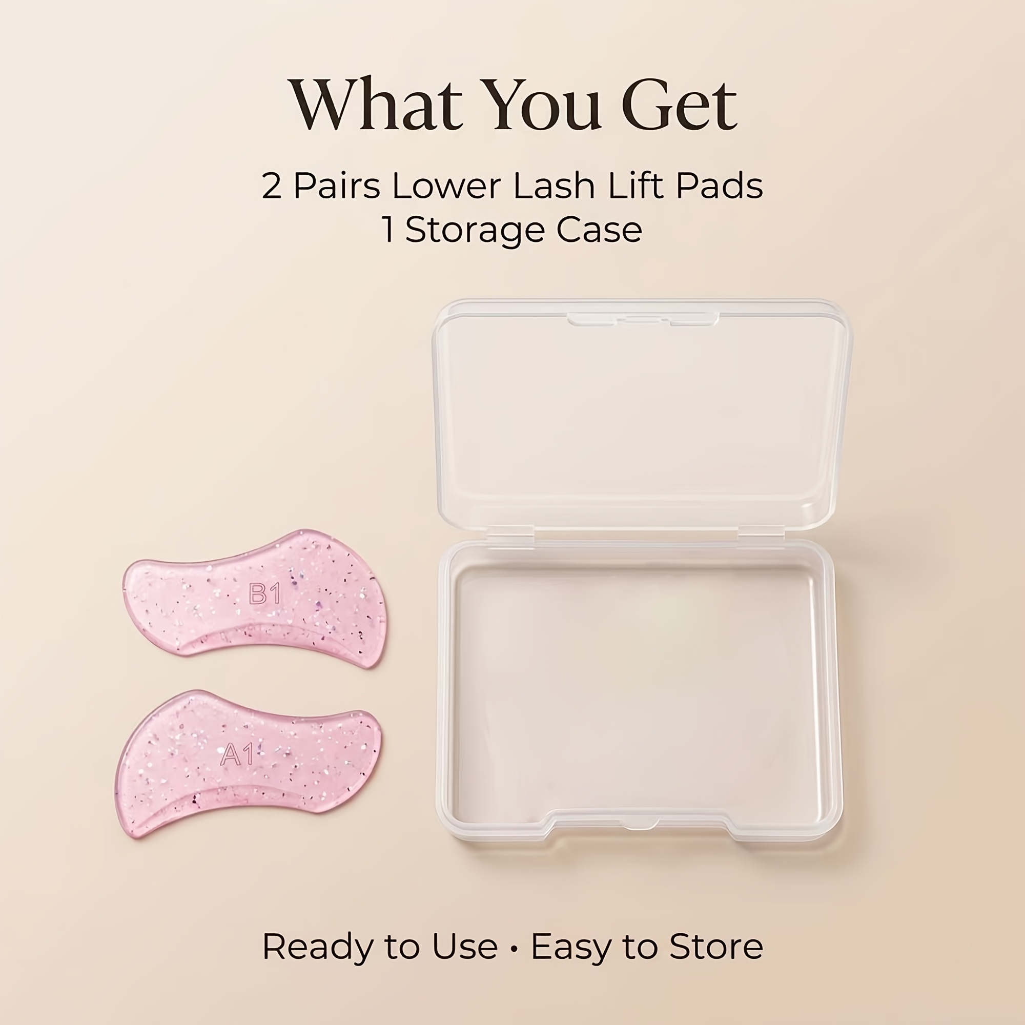 Image of 2pcs Lash Lift , Korean Lash Lift For Lower Lashes, Silicone Lash Lift Pads For Bottom Lashes, Reusable Lash Lift Rods, Lash Lift Tools For Salon & Home Use