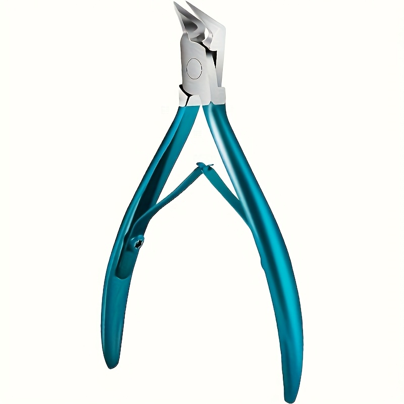 TEMU Forbicine per cuticole in acciaio , ambidestre, con punta a molla a . Utilizzabili con , ipoallergeniche, per uso professionale e su e piedi.