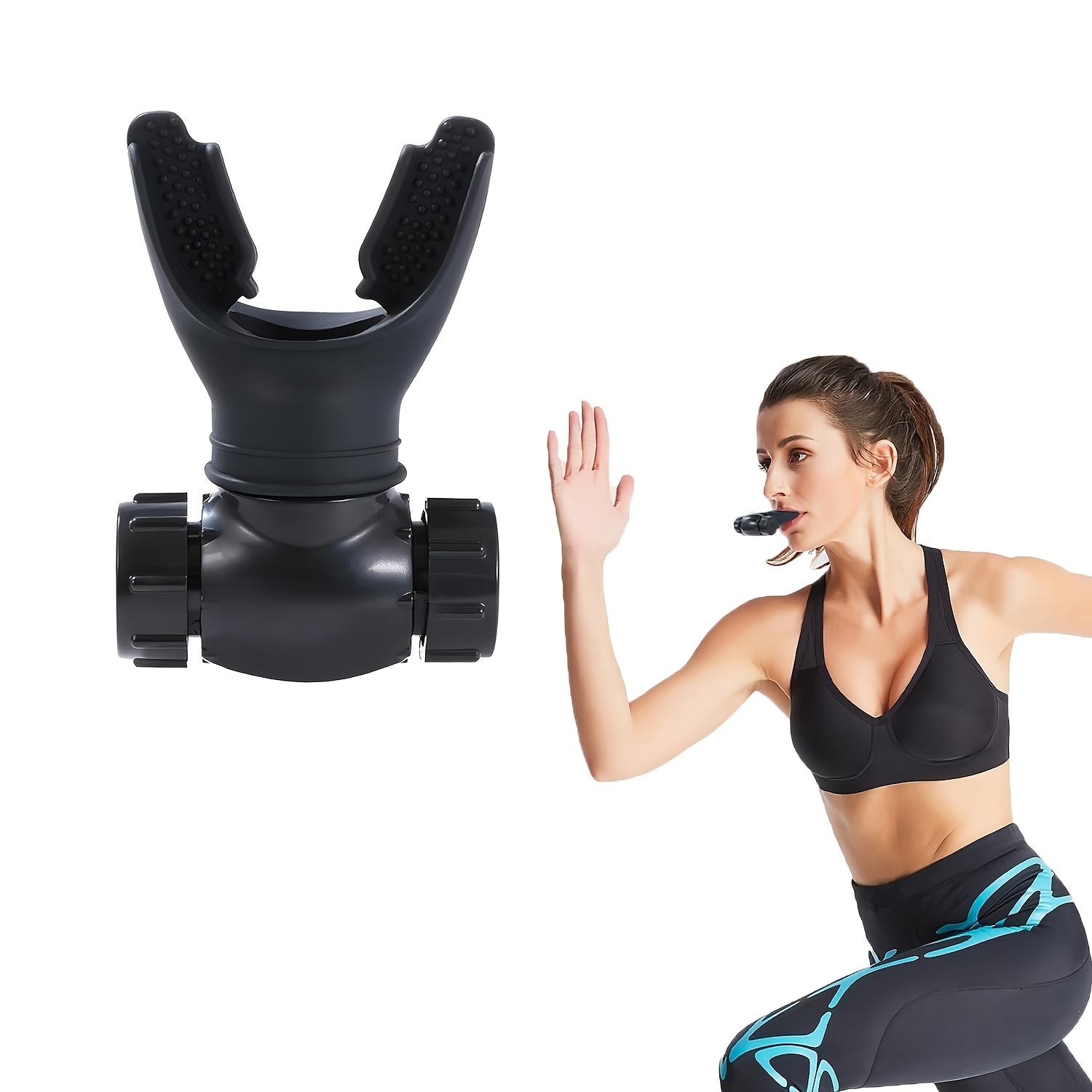 Set of 2 Enhanced Diaphragmatic Breathing Trainers, Adjustable for Lung Capacity And Resistance - Second Generation Equipment for Lung Exercises, Perfect for Fitness, Running, Cycling, Aerobics, And More. Compact And Easy to Carry
