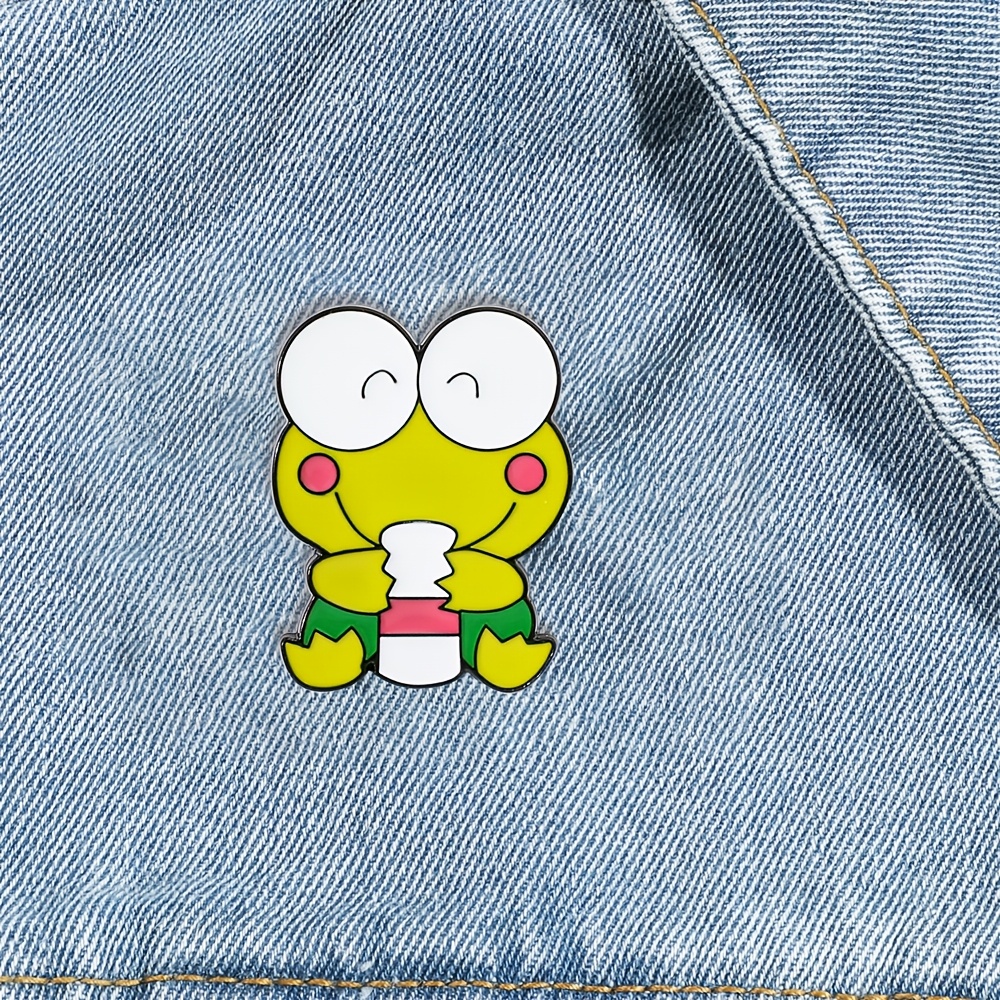 

Sanrio Cute Keroppi Enamel Pin - Cartoon Animal Brooch For Backpacks & Clothing Accessories, Perfect Gift Idea