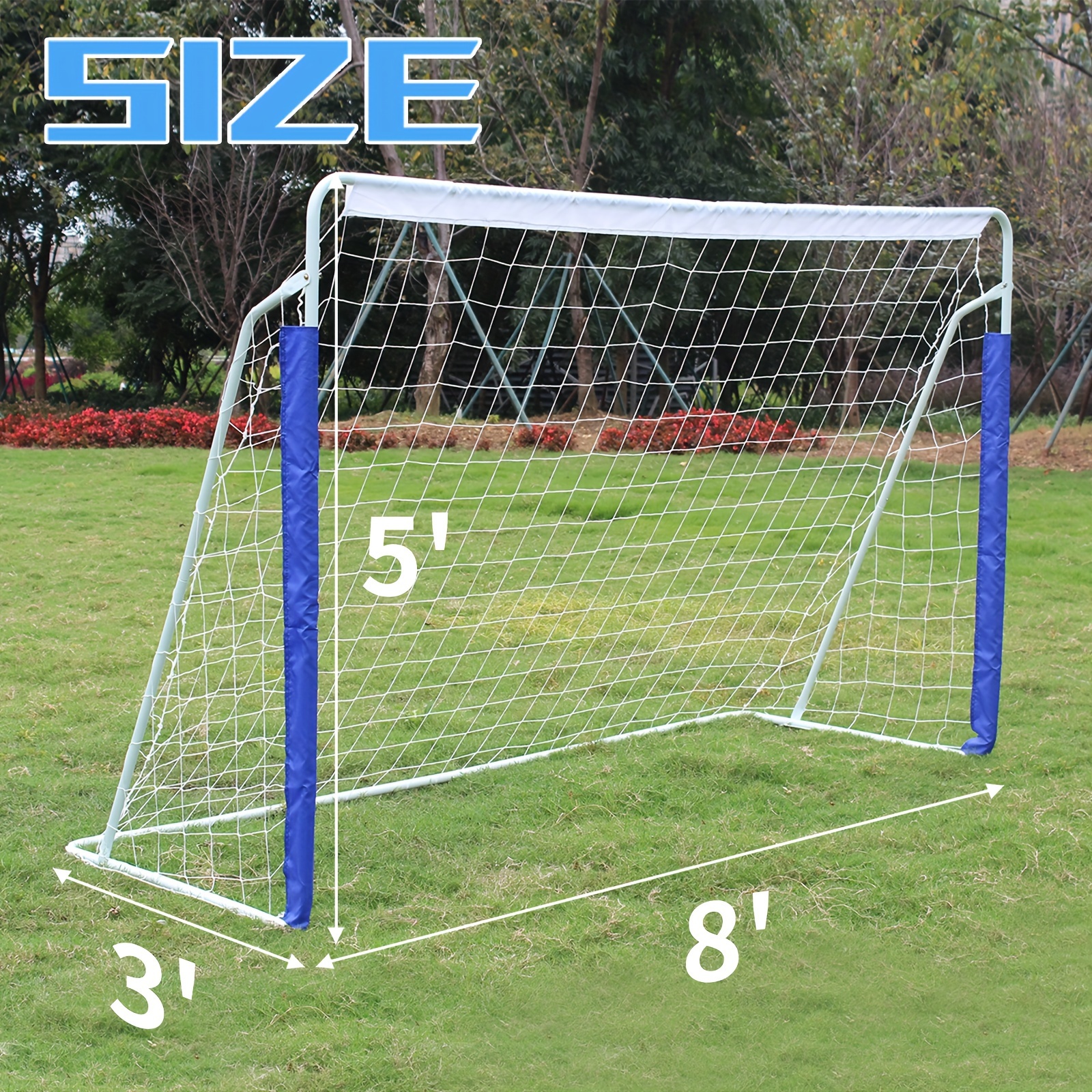 Filet De But Football 8x6 Pieds - Polypropylène Résistant Pour Entraînement | Facile à Installer Et à Ranger