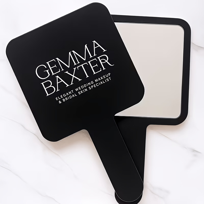 TEMU Specchio portatile personalizzato da 1 pezzo per ciglia, specchio per trucco personalizzato, oggetto di per foto in , oggetto di personalizzato