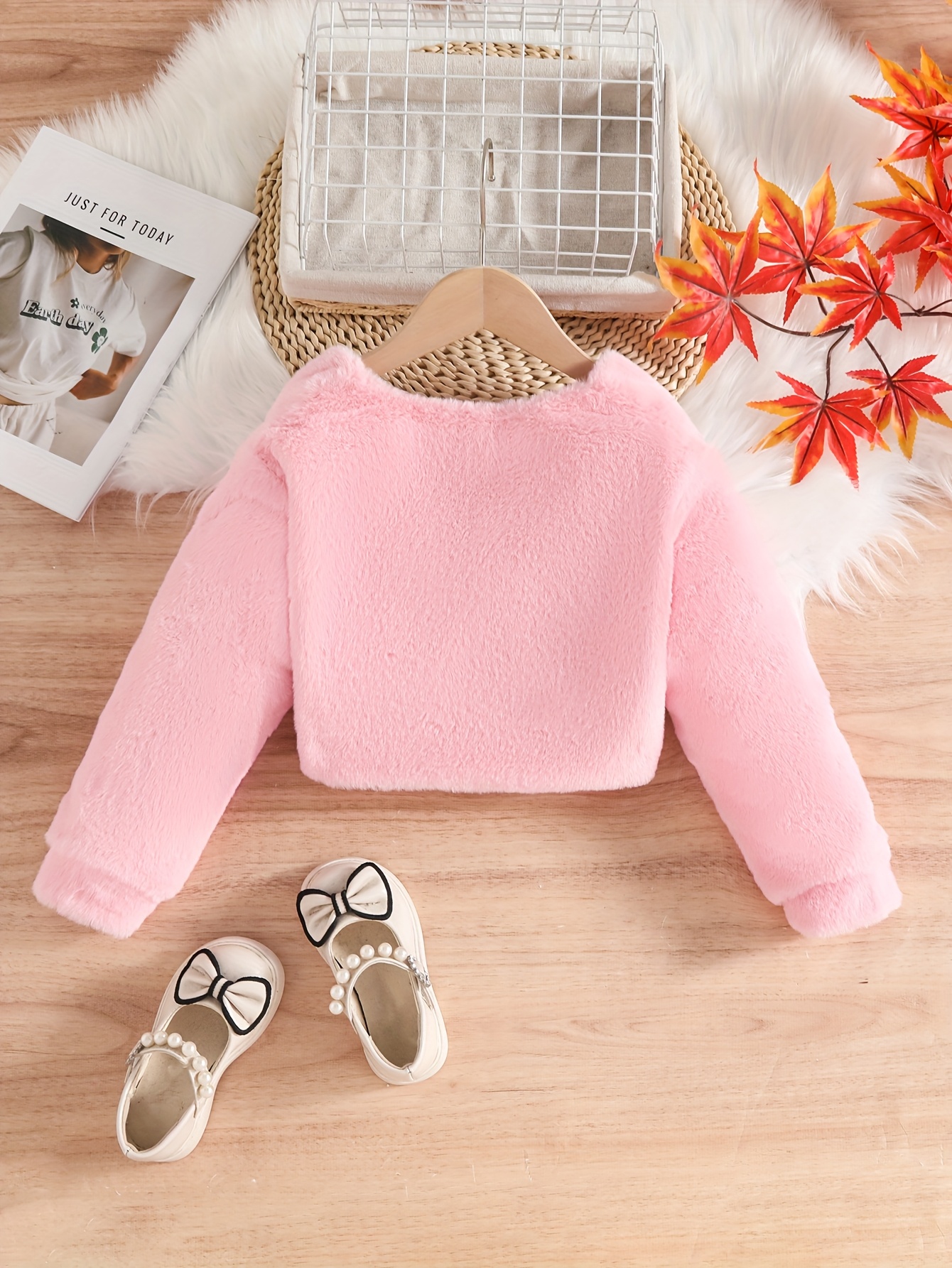 girls rabbit neck short jacket fur Temu Philippines
