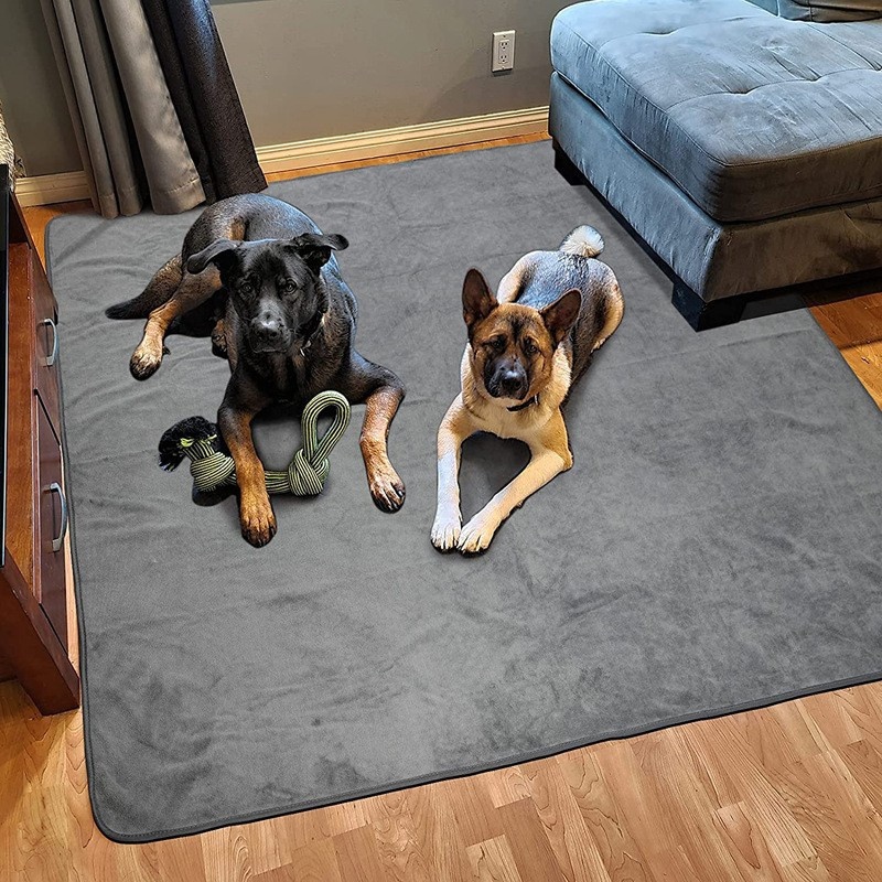 2-Pack Extra-Large Reusable Dog Potty Pads, Non-Slip Washable Mats for Floor, Crate, Or Playpen, Fast-Absorbent And Durable Pet Whelping Pads for Incontinence, House Training & Holiday Home Cleaning, 88.9X119.38cm, Gray - Image 10