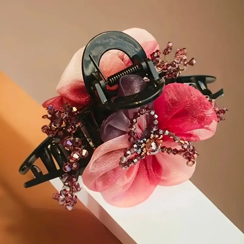 elegant chinese style hairpin with large red flowers womens day or as a gift for her Product details 1