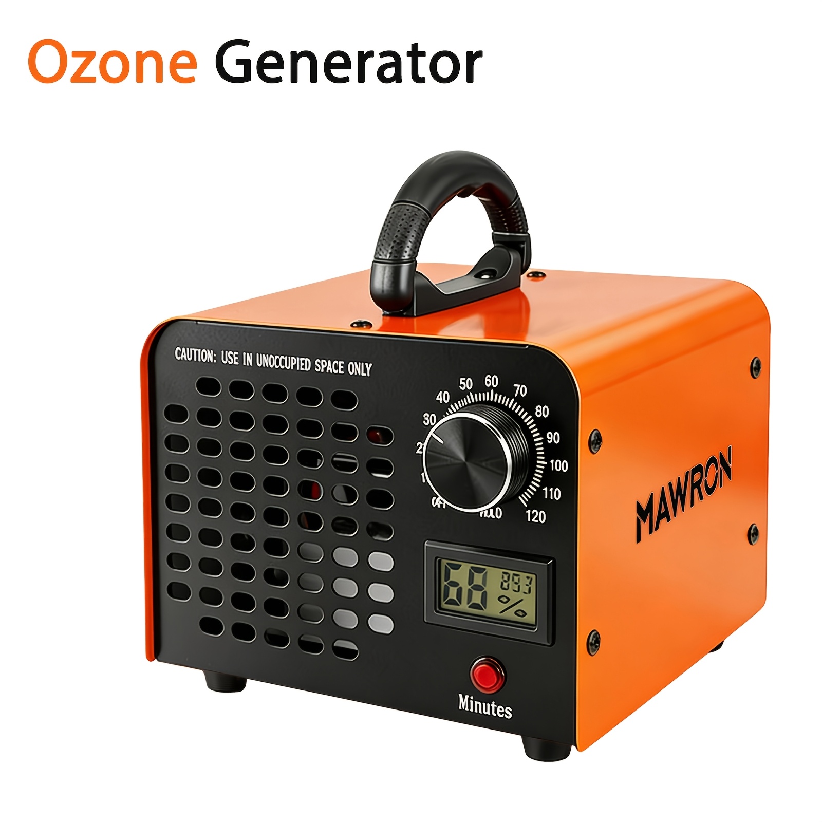 Močan ozonski generator za čiščenje zraka, odstranjevalec vonjav iz kablov z digitalnim zaslonom in vtičem F za dom/spalnico