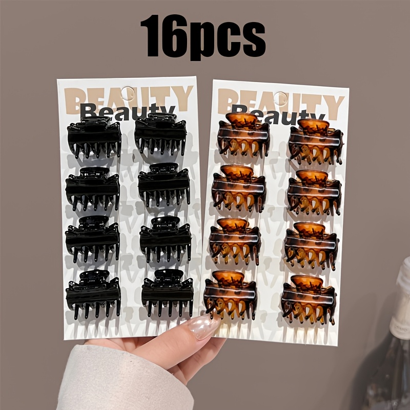 TEMU 16 Mini Clip per Capelli, Accessori per Capelli, Forcine per Capelli, Clip per da Donna, Clip di per Orecchie, Piccoli Ganci per Acupressione,