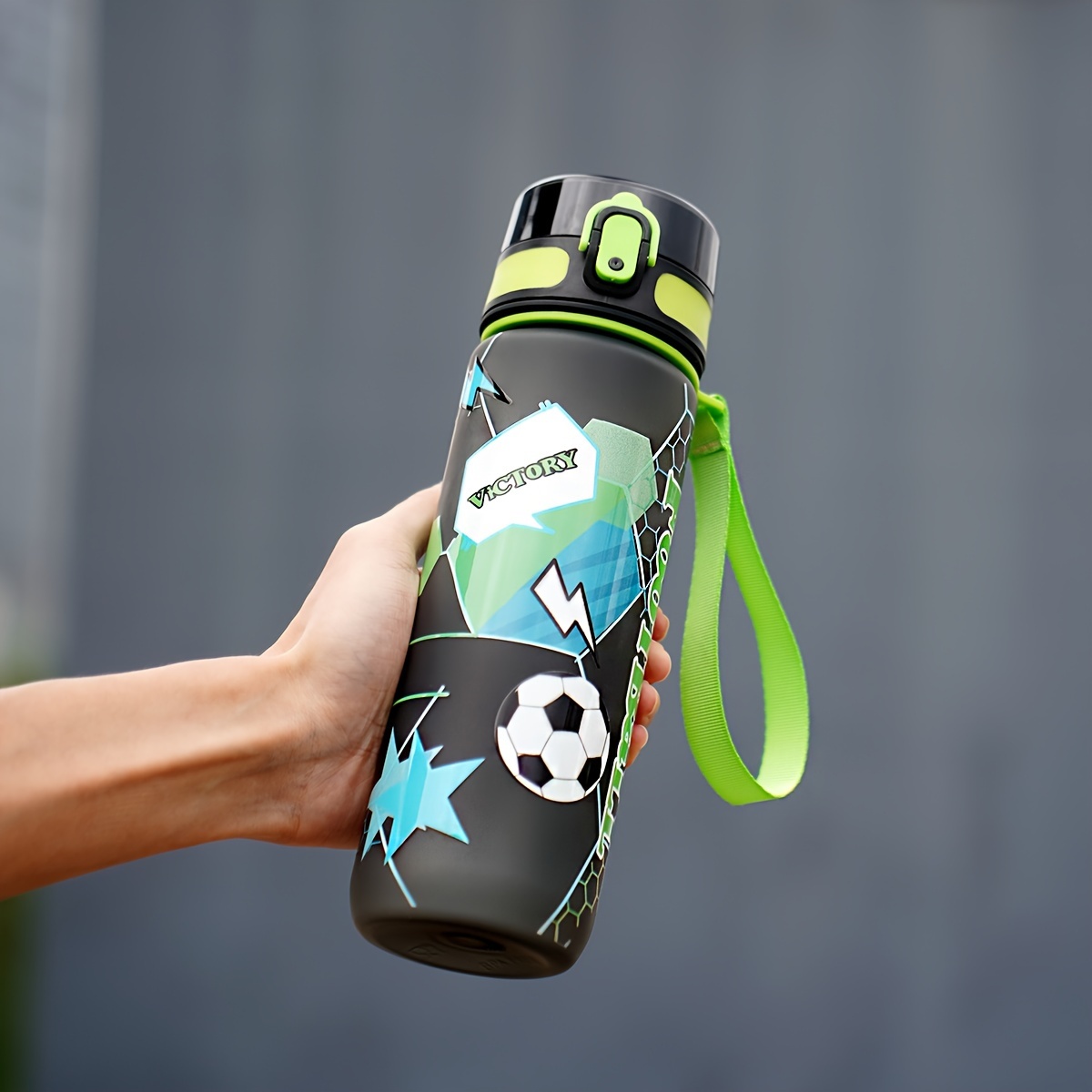 Image of 1pc 1000ml Or 750ml Outdoor Sports Straight Drinking Cup, Portable And Leak-proof With Handle, Suitable For Fitness, Exercise, Outdoor And
