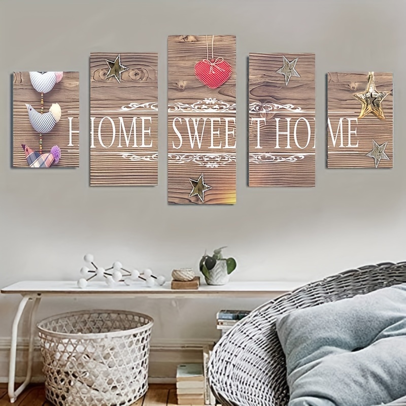 

5pcs Adult Diamond Art Painting Kits, Multi Artificial Diamond Art, Warm Wall Decor, Women's Gift