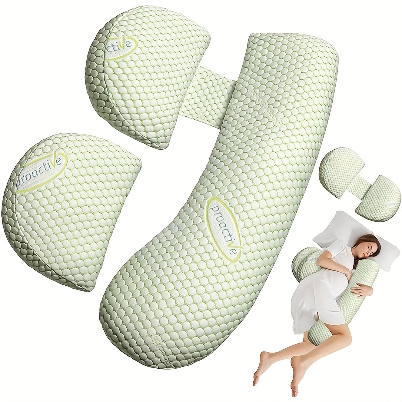 * H-Shaped Maternity Pillow with Convertible U-Part Design - Pregnancy Support for Lumbar &amp; Belly Support, Polyester Fiber, Ideal for Sleeping and Sleeping Emergencies, Maternity Pillow | U-Shaped Maternity Pillow | Polyester Fiber Pillow