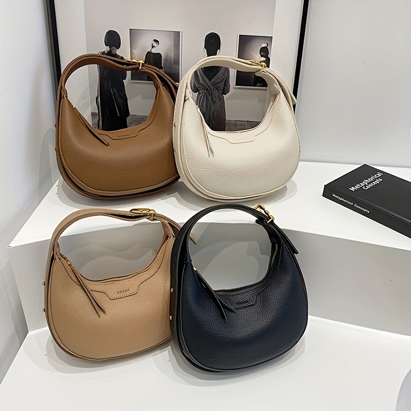 BIG HALF MOON SHOULDER BAG／CTHY half moon bag sold on Temu Canada