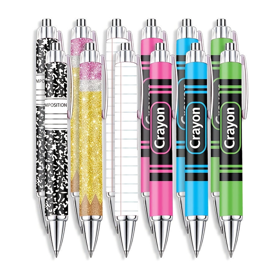 TEMU 12pcs Teacher Gift Ballpoint Pens, Ballpoint Pen Gift Set, Notebook , Classroom Reward Or Holiday Decoration. Used For Teacher's Day, Christmas,