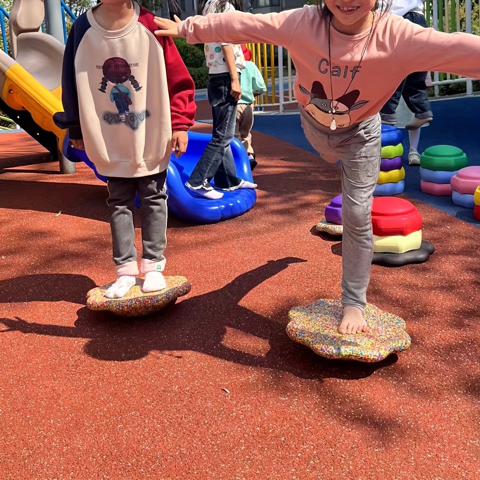 

Plateforme d' en mousse EPP pour enfant - Équipement de fitness en plastique pour améliorer la coordination et l', légère et portable, Multicolore, Cadeau idéal pour de 3 à 6 ans