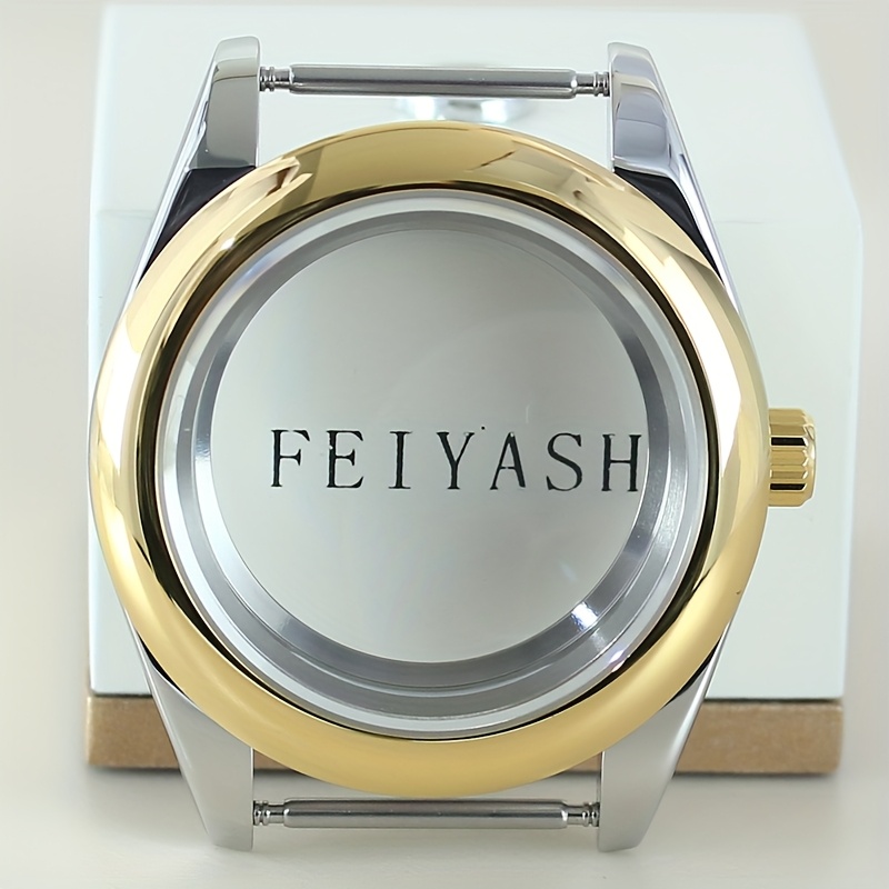 TEMU 36mm/39mm Watch Case Oyster Mod Sapphire Glass For Nh38 8215 Movement 28.5mm Dial Oyster Rose Parts