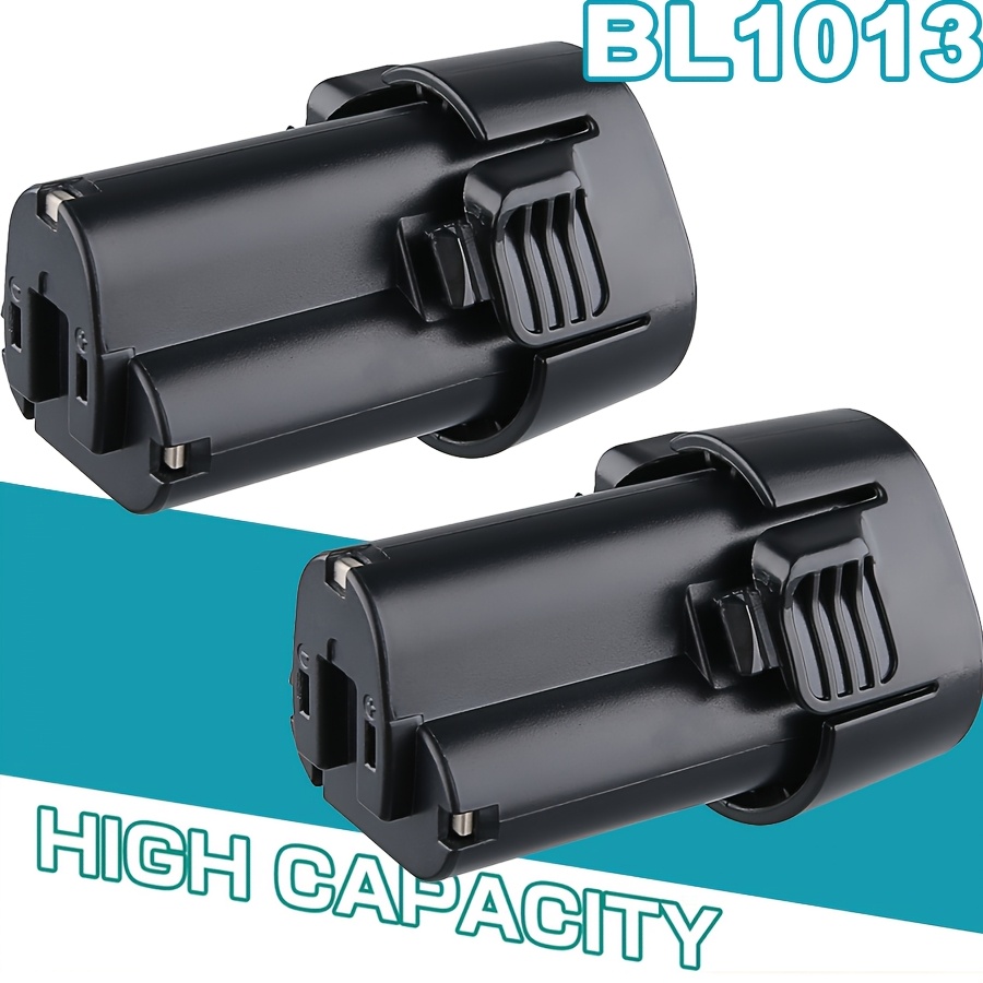 TEMU Set Of 2 10.8v 4800mah Lithium-ion Batteries That Serve As Replacements For Makita Models Mtl1803, Bl1013, Bl1014, 194550-6, 194551-4, And