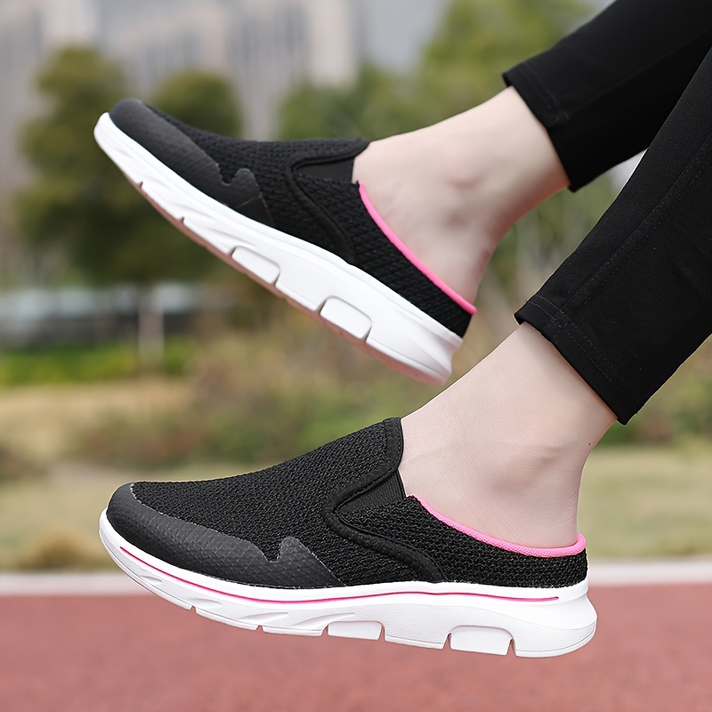 Breathable Women'S Mesh Half Shoes Lightweight Non-slip Sports Shoes for  Vacation, Walking and Training, Large Size Couple Sports Shoes, Spring and 