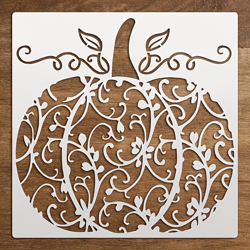 TEMU 1pc Pumpkin-themed Stencil, Halloween Pumpkin, Reusable Painting Template, Suitable For Walls, Canvas, Furniture Art
