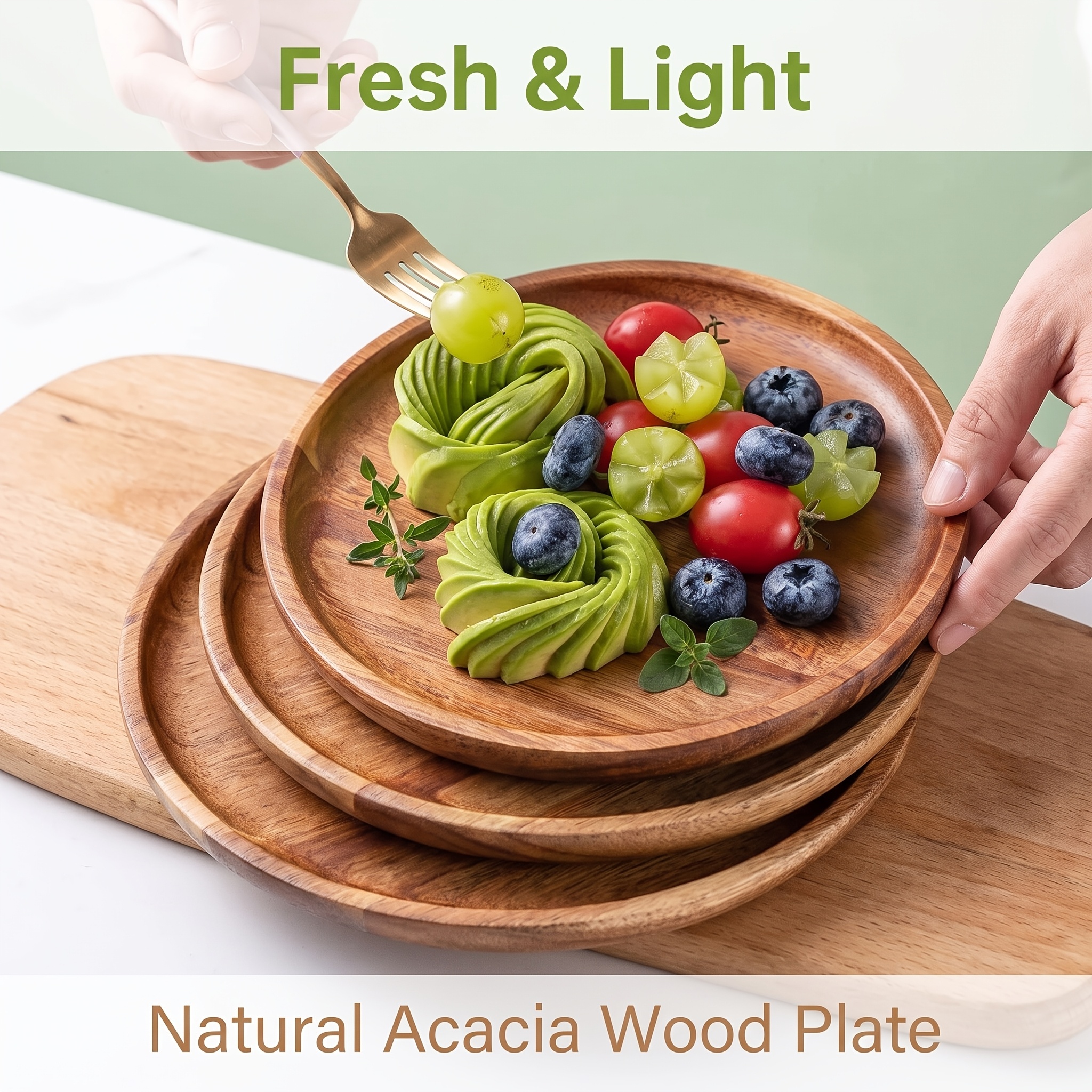 round wood tray sold on Temu United States