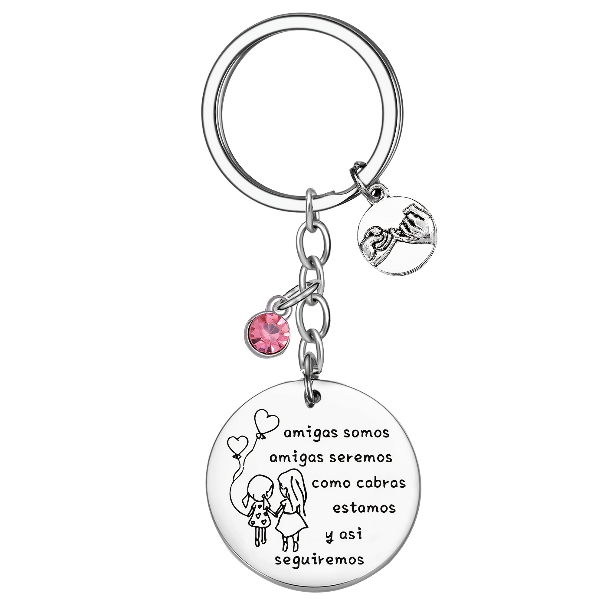 TEMU Un llavero de acero inoxidable, un regalo único y , para dar a tus , hermanas y novias, como un regalo especial de de Navidad