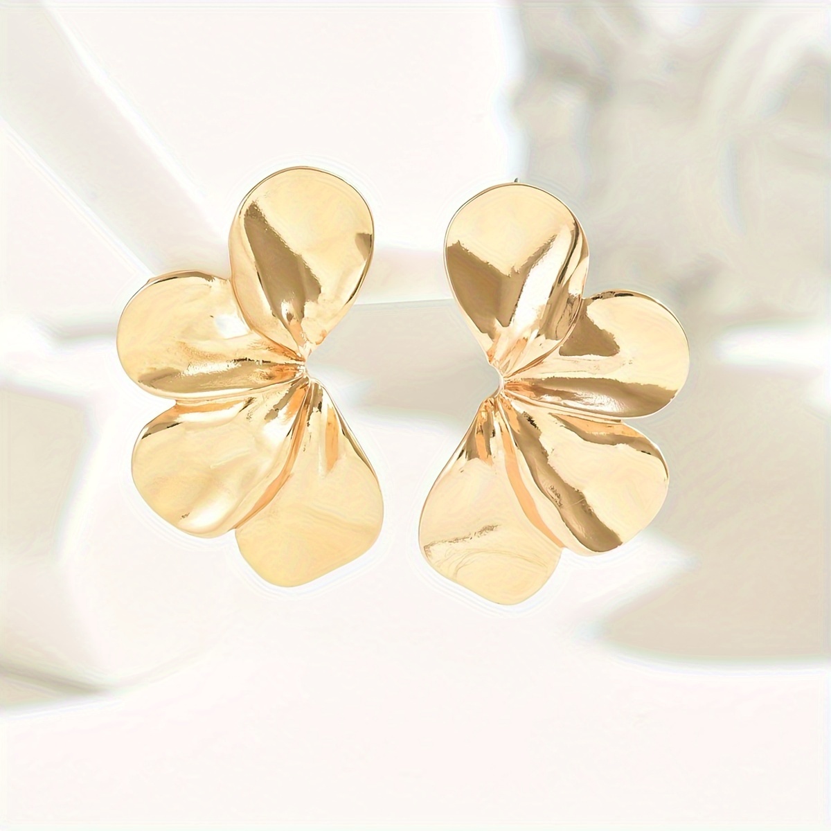 1 Pair Creative Prom Flower Geometric Stud Earrings Easy Versatile Fashion Earrings Women