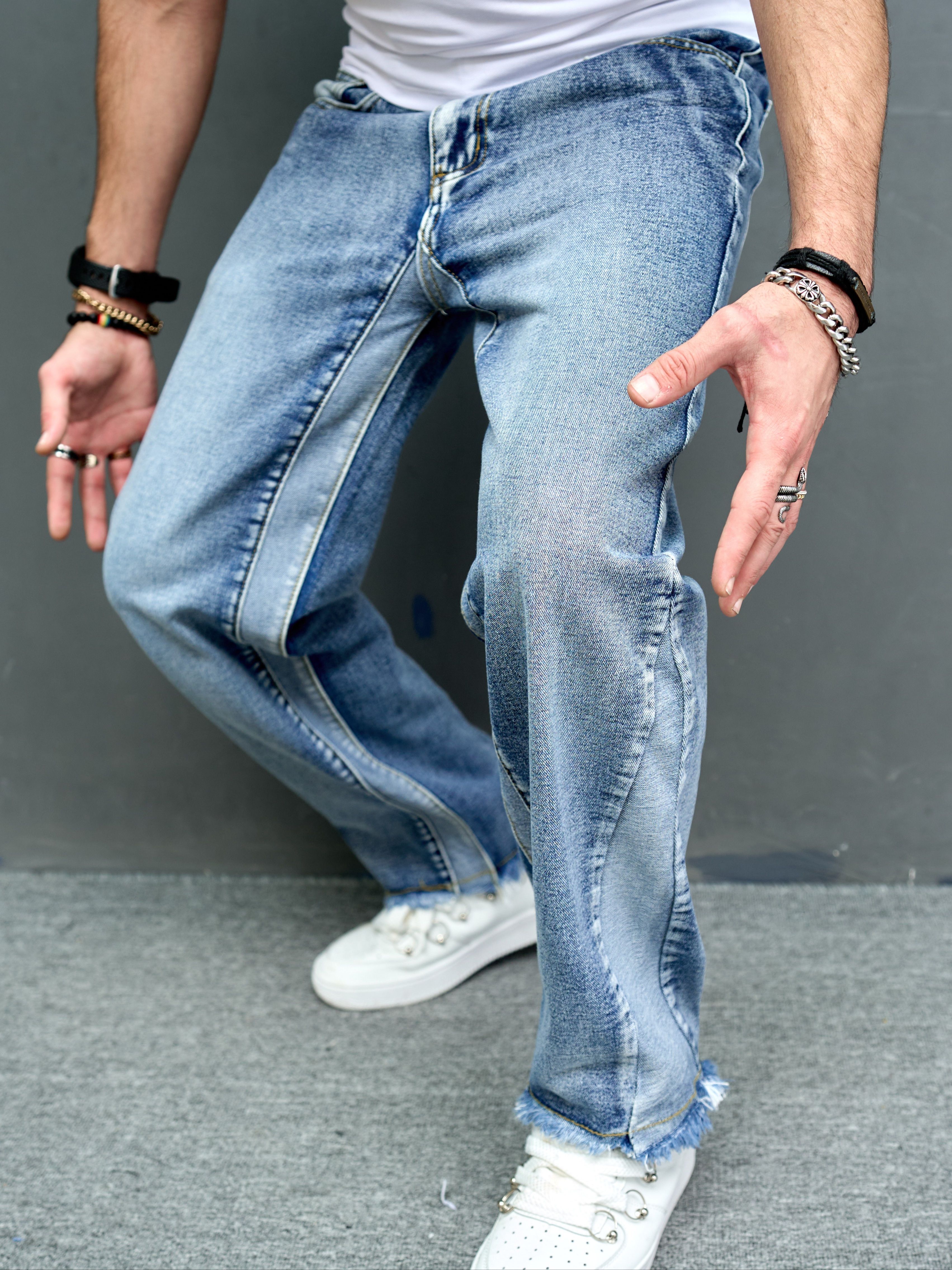 Azul Pantalones Clasico Para Hombre Classic Jean Hombre Armatura