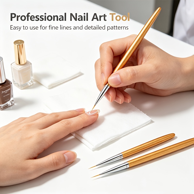 Precision Nail Art Brush Set for Gel & Polish Detailing