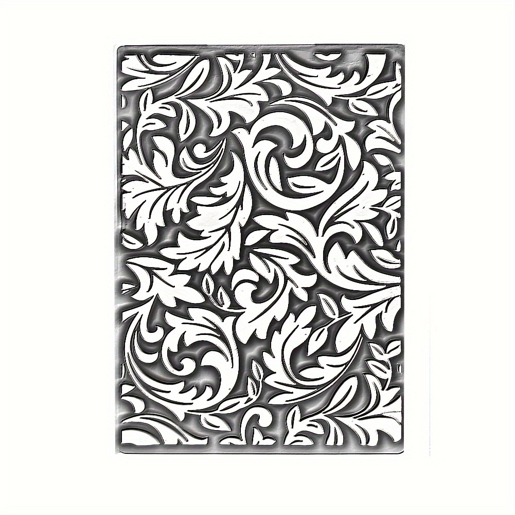 

A6 Foliage Embossing Folder - Plastic Texture Stencil For Card Making And Scrapbooking, Theme Die-cuts