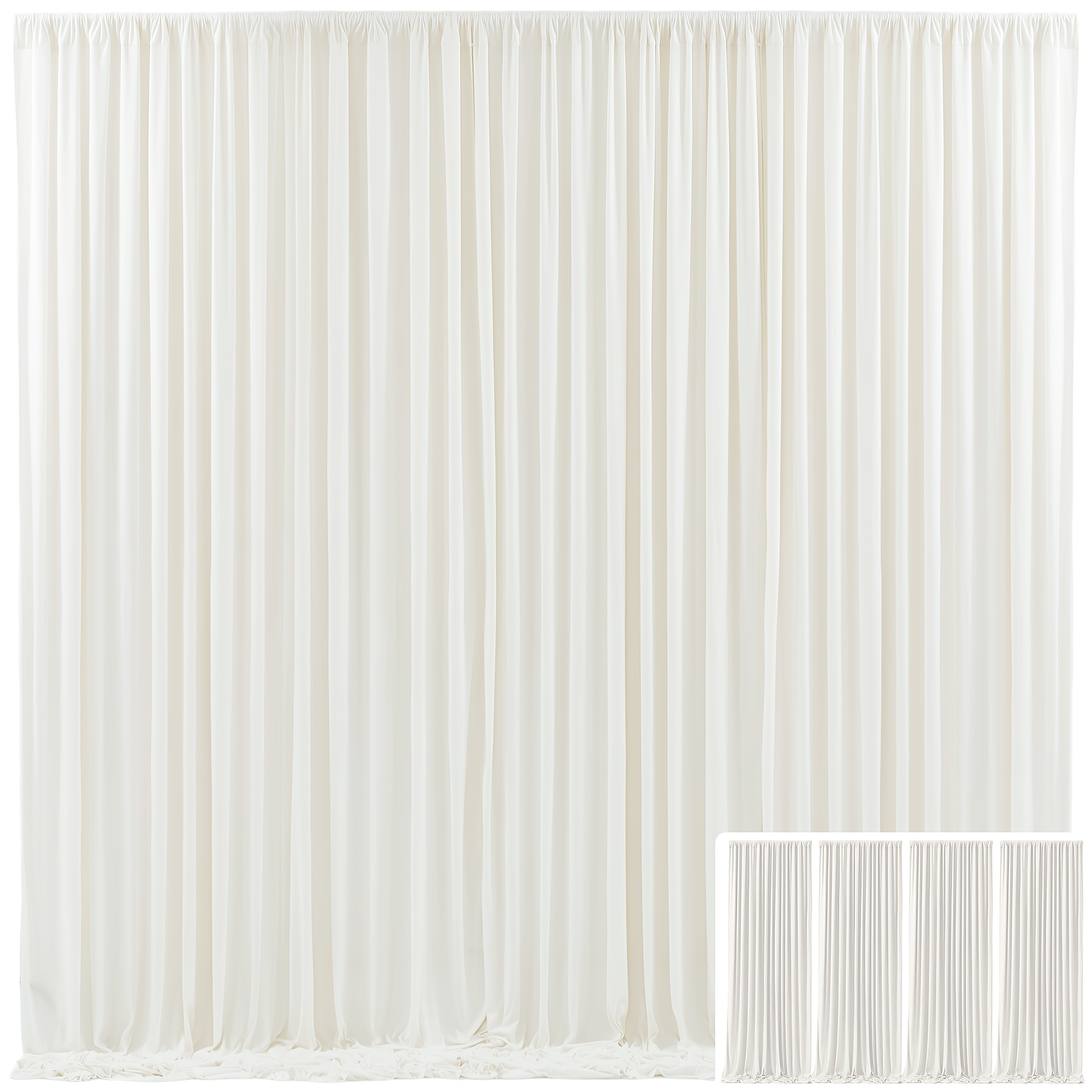 Image of 4 5 X 7-foot High F-shaped Photography Backdrops 2d, Wrinkle-resistant With Drape, Featuring 1.5-inch Hanging Holes, Ideal For Engagement Parties, Birthdays, And Party Photo Decorations