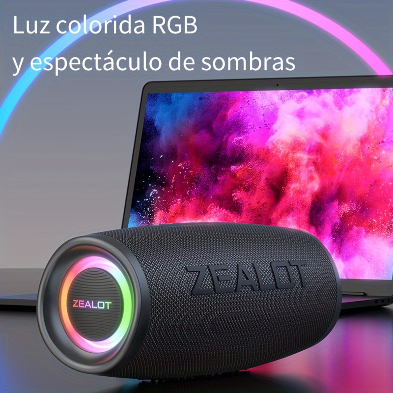 Altavoz Bluetooth ZEALOT S56 impermeable 40W 8000mAh - Gris