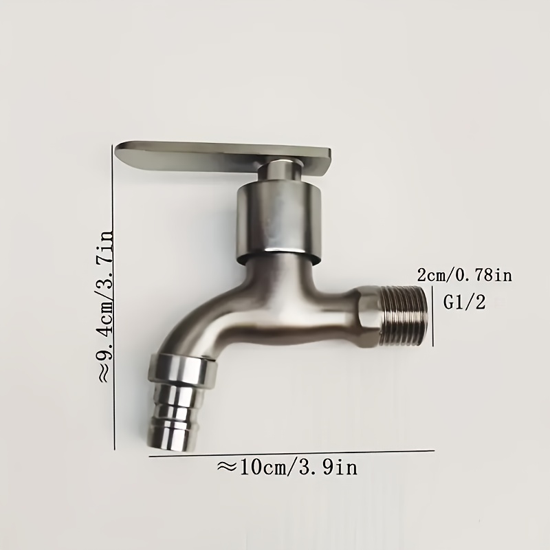 304 Stainless Steel Dual Outlet Faucet, Quick Opening Ceramic Valve, Brushed , Universal Installation, Including Hardware For Kitchen And Bathroom Installation