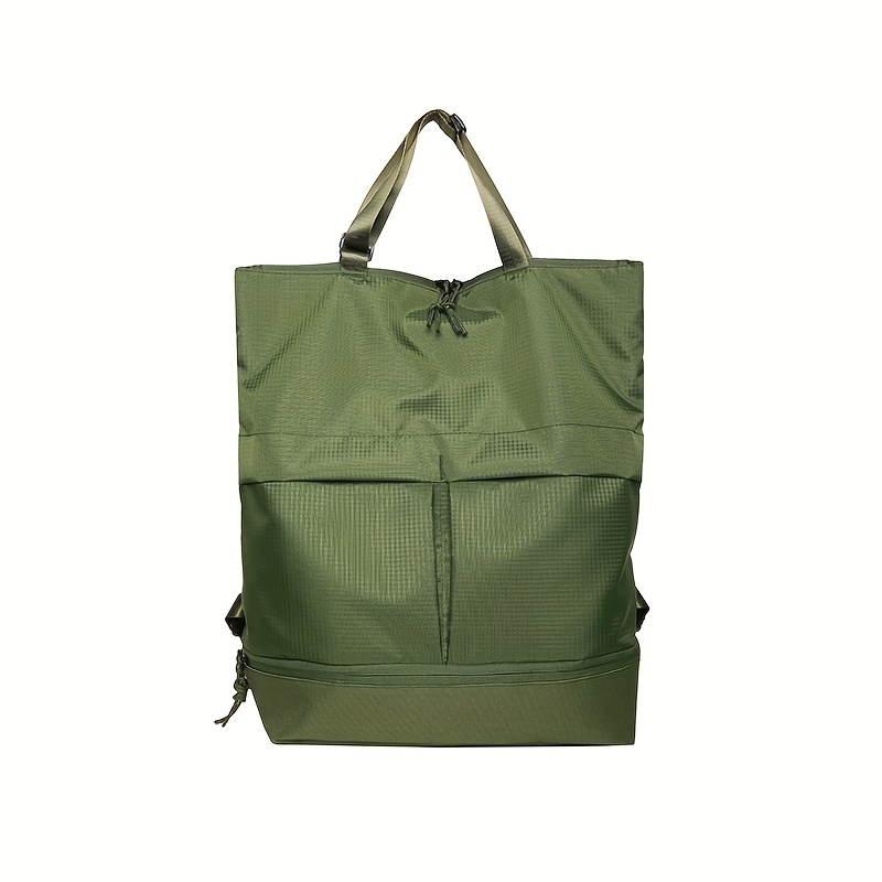 TEMU Solid Color Minimalist Casual Trendy Unisex Backpack, Large Capacity Durable College Student Bookbag, Fashionable High-appearance Outdoor