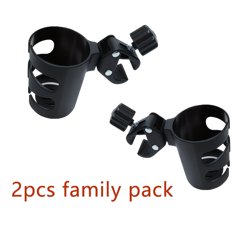 TEMU 2pcs Heavy-duty Rotatable Bottle Cup Holder With Safety Clip - Heavy-duty Pp Material 360° Rotating Base, Ergonomic Grip And Anti-slip Suction