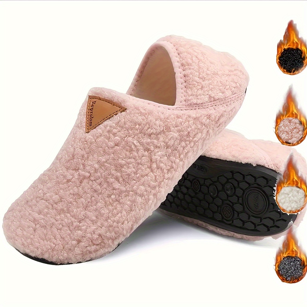 

Women Slippers House Slipper Socks Unisex Adults House Shoes Velvet Lining Lightweight Indoor Slippers Travel Slippers Non-slip Sole Warm Slippers