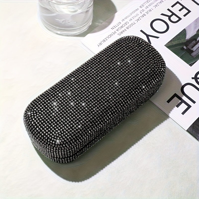 Luxury Rhinestone-decorated Glasses Case - Elegant, Portable, And Stylish Design For Women And Men