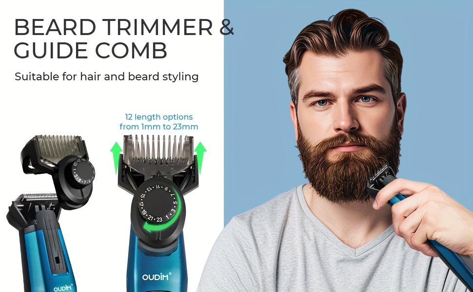  cordless shaving and hair clippers kit electric shaver 5 in   hair trimmer lady shaver electric eplilator bikini hair removal body groin trimmer shaver body adjustable combs and travel case for men barbers   use Product details 1