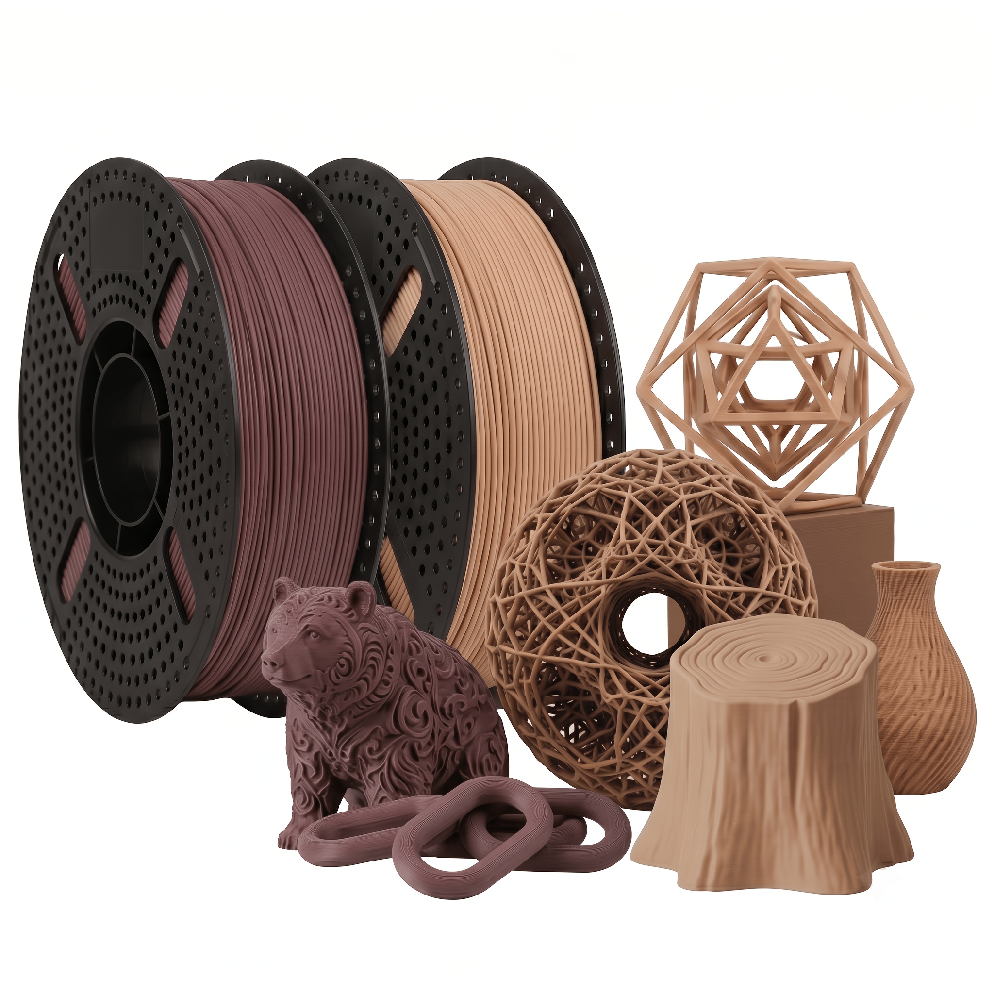 TEMU 2kg (4.4lbs) Matte Pla Filament 1.75mm - And 1kg , And 3d Printer Filament, High Quality Pla For Fdm Printing