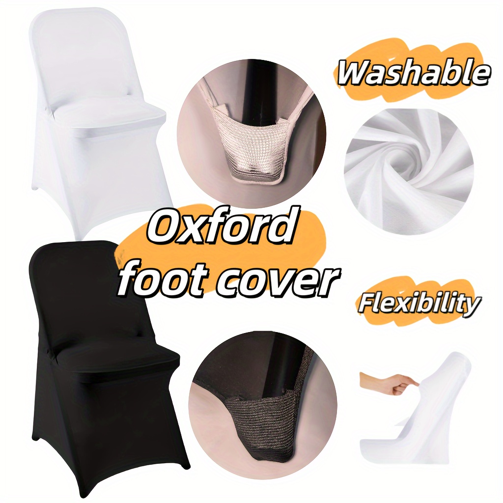 

2pcs & Chair Covers - , & Detachable Thickened For Folding Chairs - For Restaurants, Weddings, Parties & - /