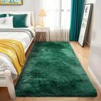 ultra soft plush area rug for bedroom living room non shedding machine washable home decor in blue
