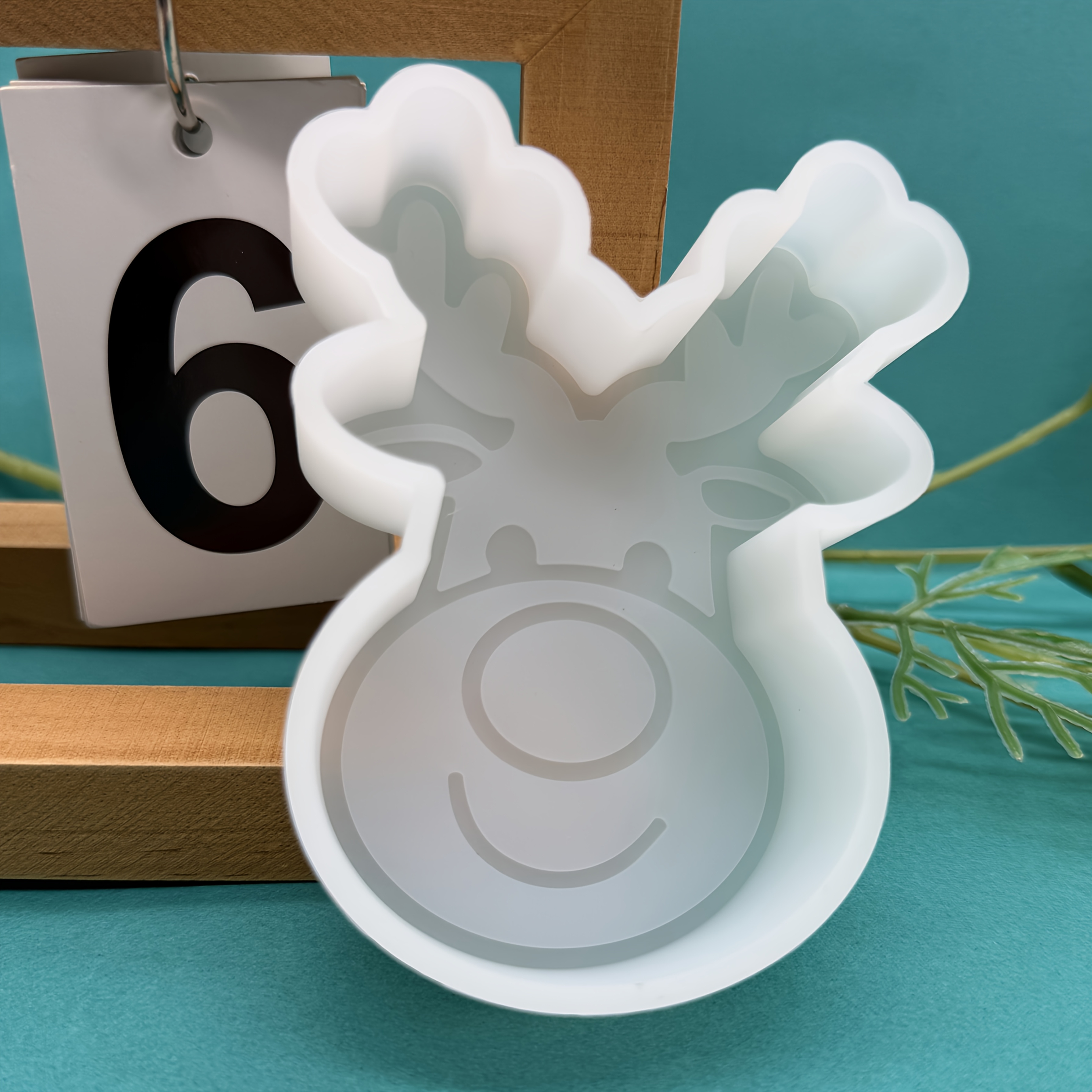 TEMU Resin Silicone Mold 1pc Milk Deer Shaped Silicone Mold, Gypsum, Candle, Resin Silicone Mold