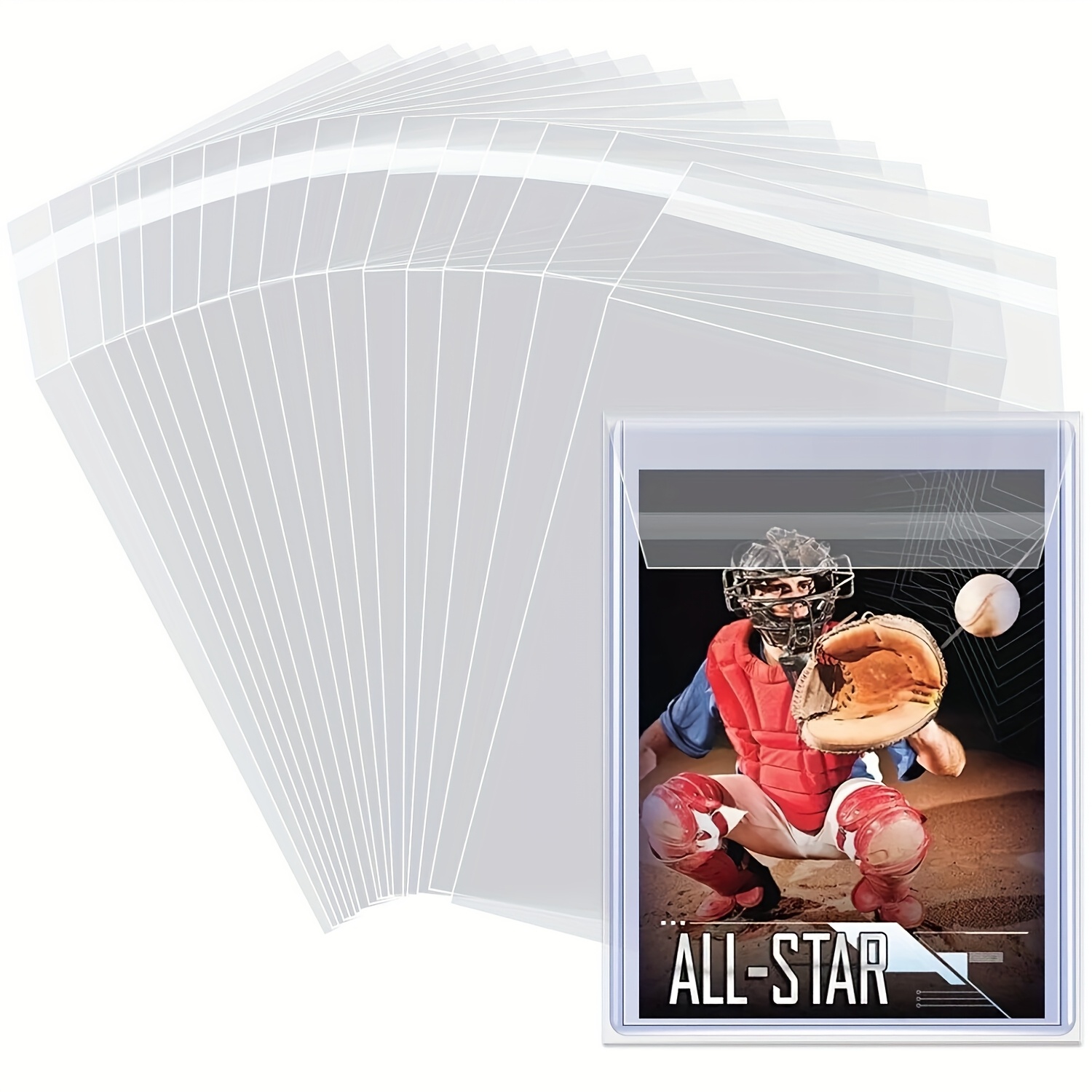 Top Loader Sleeves 100 Pack, Penny Sleeves for Top Loaders Trading Card Ultra Protection for Pro Collector (100Pack)